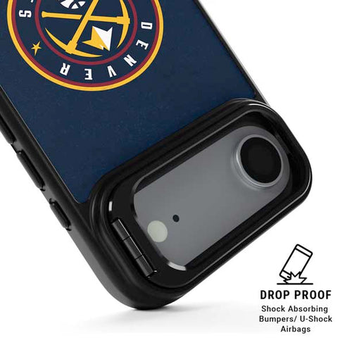 NBA Denver Nuggets Distressed iPhone 17 Air Kickstand Case