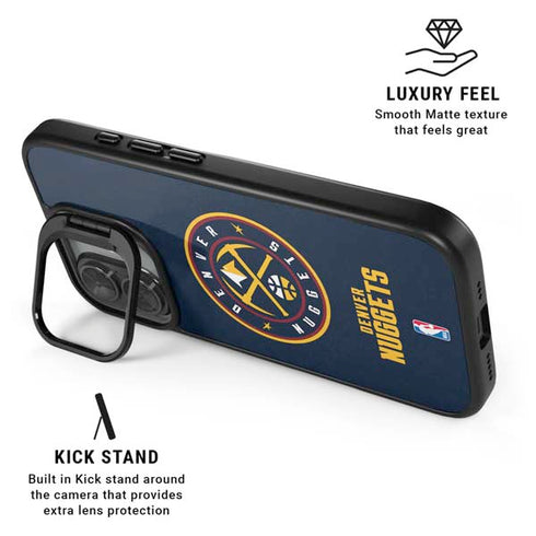 NBA Denver Nuggets Distressed iPhone 17 Kickstand Case