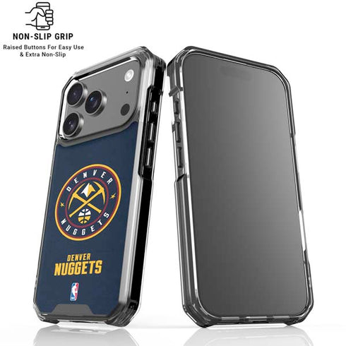 NBA Denver Nuggets Distressed iPhone 17 Pro Clear Case
