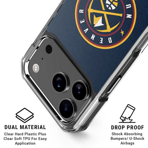 NBA Denver Nuggets Distressed iPhone 17 Pro Max MagSafe Case