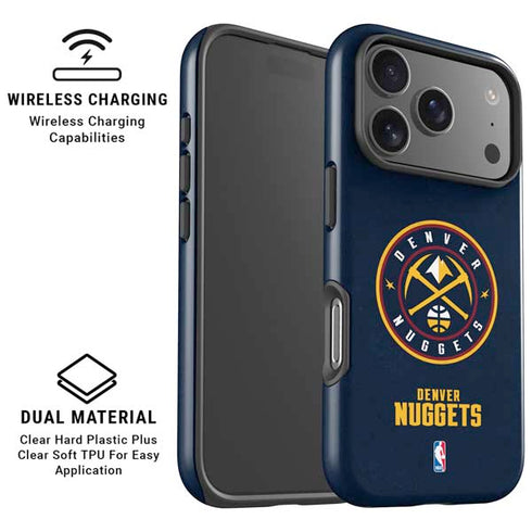 NBA Denver Nuggets Distressed iPhone 17 Pro Max Magsafe Impact Case