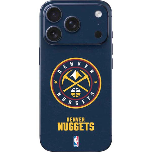 NBA Denver Nuggets Distressed iPhone 17 Pro Skin