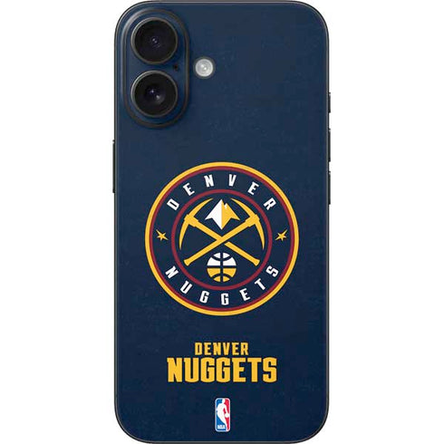 NBA Denver Nuggets Distressed iPhone 17 Skin