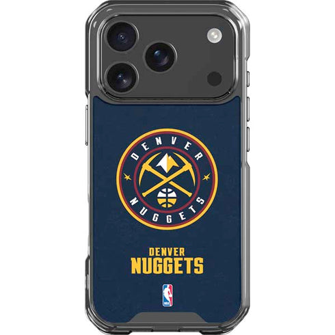 NBA Denver Nuggets Distressed iPhone 18 Pro Clear Case