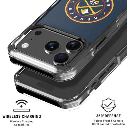 NBA Denver Nuggets Distressed iPhone 18 Pro Clear Case