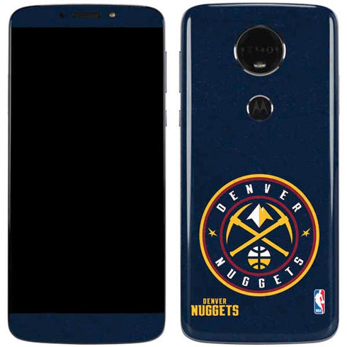 NBA Denver Nuggets Distressed Moto E5 Plus Skin