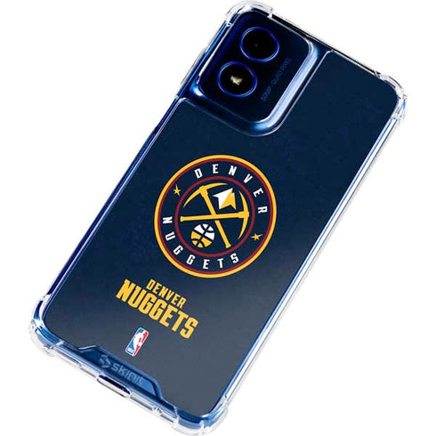NBA Denver Nuggets Distressed Moto G Play 4G (2024) Clear Case