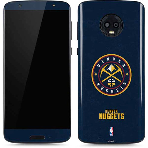 NBA Denver Nuggets Distressed Moto G6 Skin