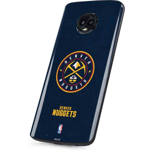 NBA Denver Nuggets Distressed Moto G6 Skin