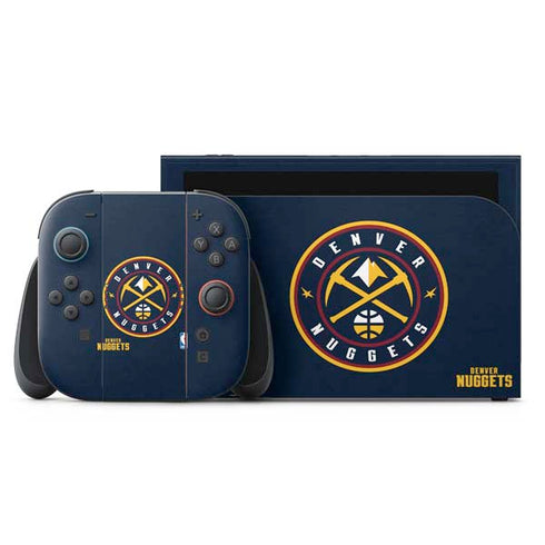 NBA Denver Nuggets Distressed Nintendo Switch 2 (2025) with Joy-Con Skin