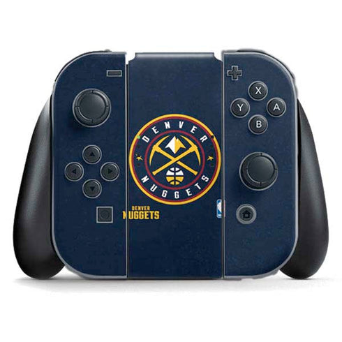 NBA Denver Nuggets Distressed Nintendo Switch (2017-2021) Joy-Con Controller Skin