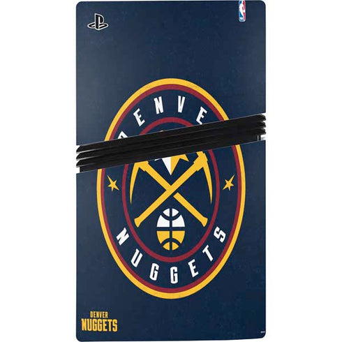 NBA Denver Nuggets Distressed PS5 Pro Bundle Skin