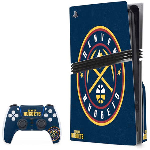 NBA Denver Nuggets Distressed PlayStation PS5 Skins