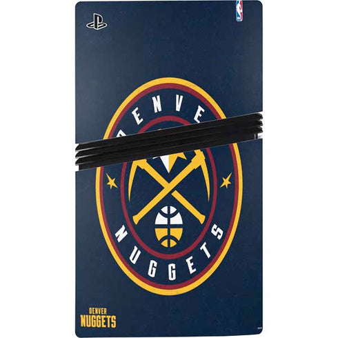 NBA Denver Nuggets Distressed PS5 Pro Disk Console Skin