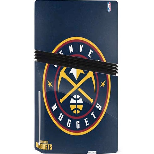 NBA Denver Nuggets Distressed PS5 Pro Disk Console Skin