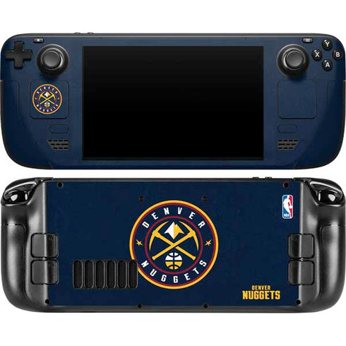 NBA Denver Nuggets Distressed Steam Deck Handheld Gaming Computer OLED Skin