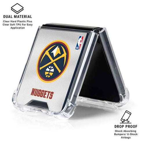 NBA Denver Nuggets Galaxy Z Flip6 Clear Case