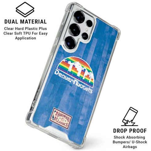 NBA Denver Nuggets Hardwood Classics Galaxy S25 Ultra Clear Case