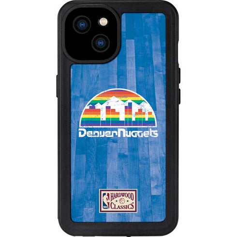 NBA Denver Nuggets Hardwood Classics iPhone 15 Plus Waterproof Case