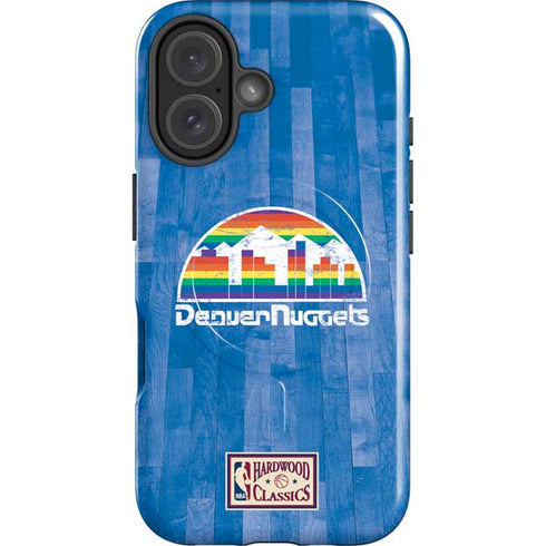 NBA Denver Nuggets Hardwood Classics iPhone 16 Magsafe Impact Case