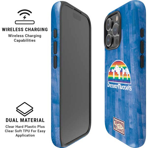 NBA Denver Nuggets Hardwood Classics iPhone 16 Pro Magsafe Impact Case