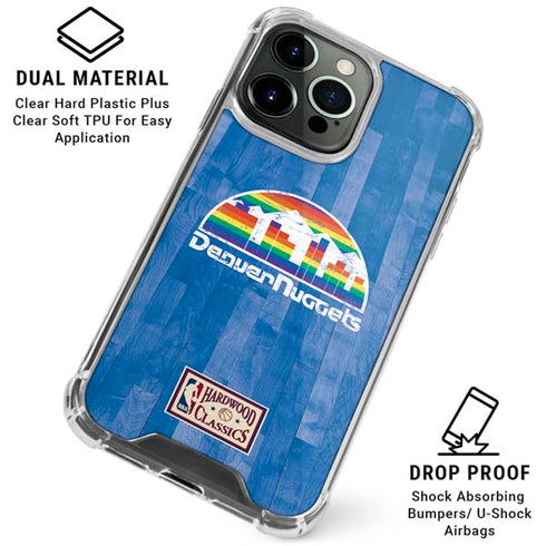 NBA Denver Nuggets Hardwood Classics iPhone 16 Pro Max Clear Case