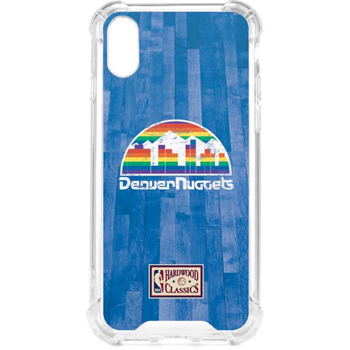 NBA Denver Nuggets Hardwood Classics iPhone XS Clear Case