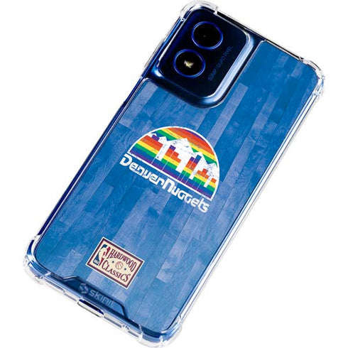 NBA Denver Nuggets Hardwood Classics Moto G 5G (2024) Clear Case