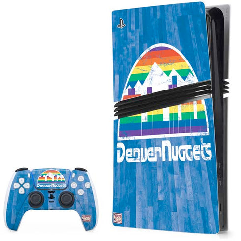 NBA Denver Nuggets Hardwood Classics PS5 Pro Bundle Skin