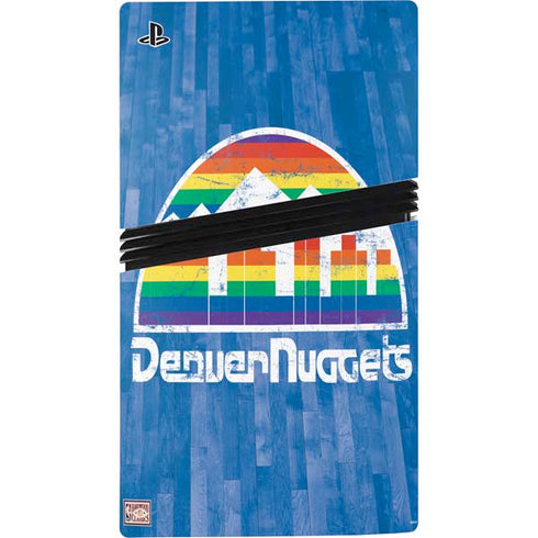 NBA Denver Nuggets Hardwood Classics PS5 Pro Disk Console Skin