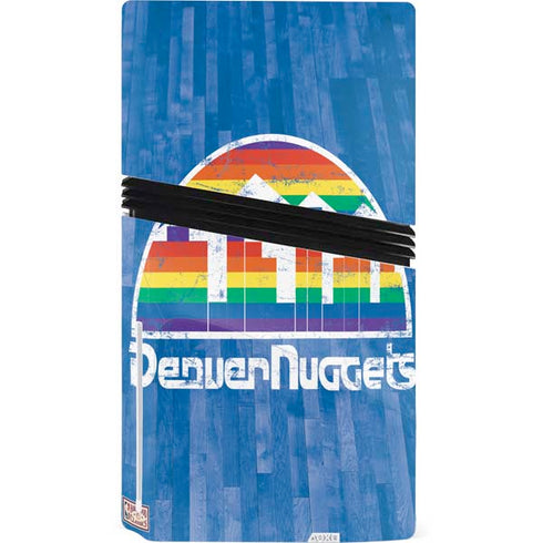 NBA Denver Nuggets Hardwood Classics PS5 Pro Disk Console Skin