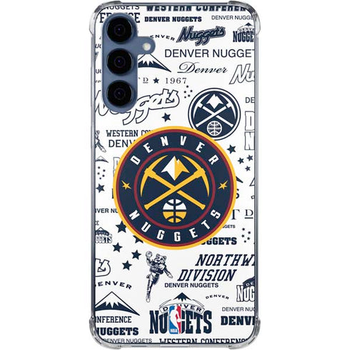 NBA Denver Nuggets Historic Blast Galaxy A35 5G Clear Case