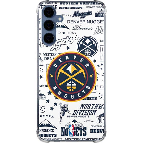 NBA Denver Nuggets Historic Blast Galaxy A55 5G Clear Case