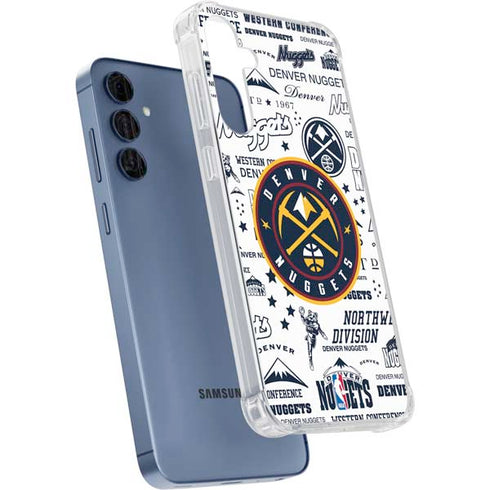 NBA Denver Nuggets Historic Blast Galaxy A55 5G Clear Case