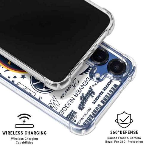 NBA Denver Nuggets Historic Blast Galaxy S25 Clear Case