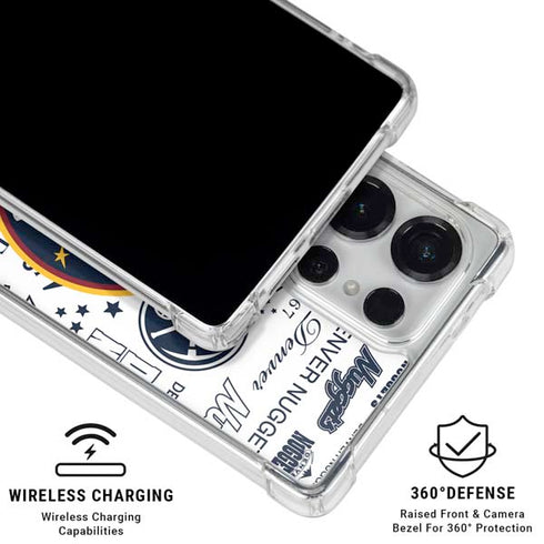 NBA Denver Nuggets Historic Blast Galaxy S25 Ultra Clear Case