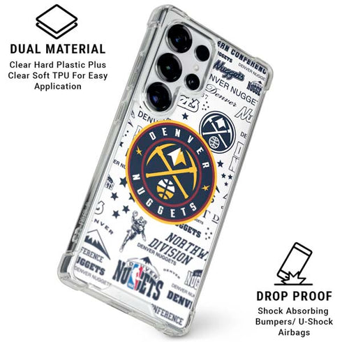NBA Denver Nuggets Historic Blast Galaxy S25 Ultra Clear Case