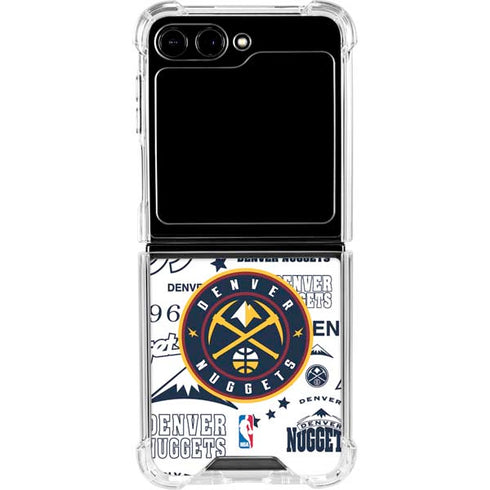 NBA Denver Nuggets Historic Blast Galaxy Z Flip6 Clear Case