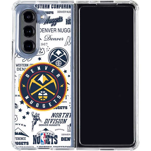 NBA Denver Nuggets Historic Blast Galaxy Z Fold5 5G Clear Case