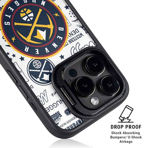 NBA Denver Nuggets Historic Blast iPhone 13 Pro Kickstand Case