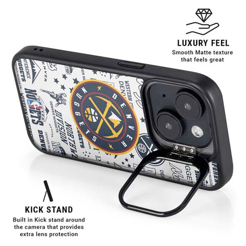 NBA Denver Nuggets Historic Blast iPhone 14 Kickstand Case