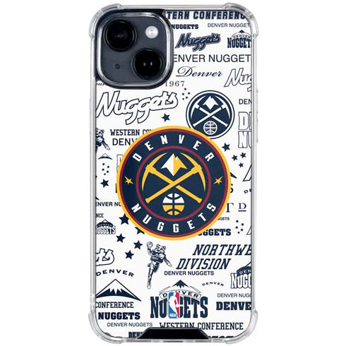 NBA Denver Nuggets Historic Blast iPhone 15 Clear Case