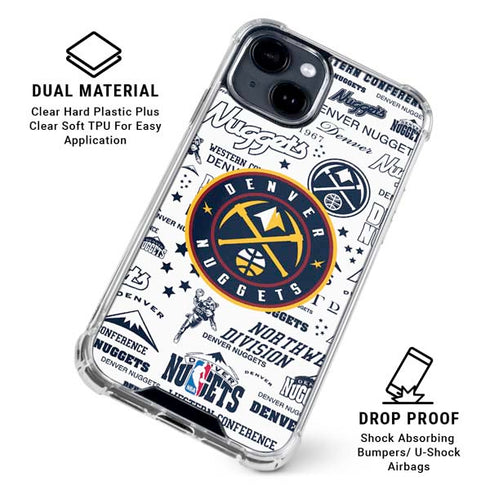 NBA Denver Nuggets Historic Blast iPhone 15 Clear Case