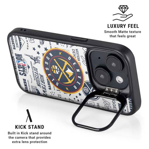 NBA Denver Nuggets Historic Blast iPhone 15 Plus Kickstand Case