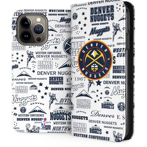 NBA Denver Nuggets Historic Blast iPhone 15 Pro Max Folio Case