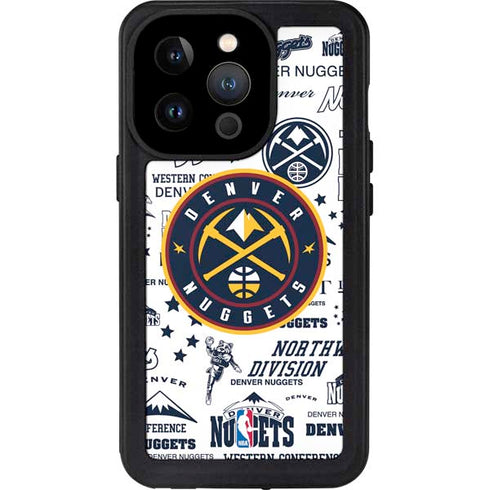 NBA Denver Nuggets Historic Blast iPhone 15 Pro Waterproof Case