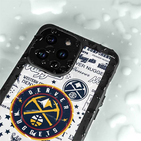 NBA Denver Nuggets Historic Blast iPhone 15 Pro Waterproof Case