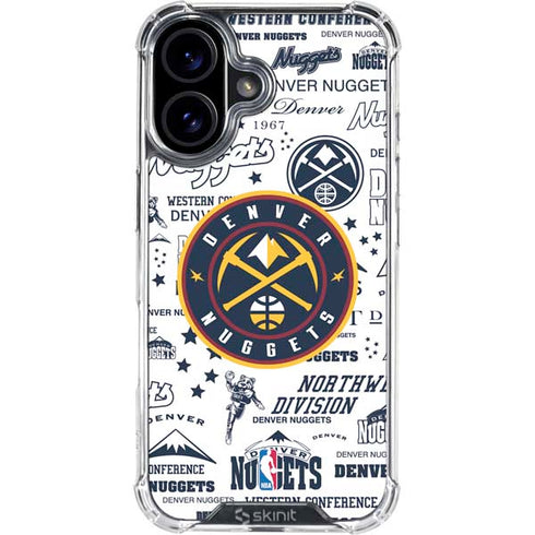 NBA Denver Nuggets Historic Blast iPhone 16 Plus Clear Case