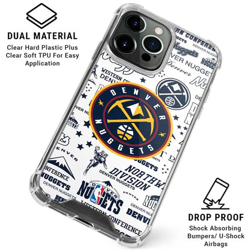 NBA Denver Nuggets Historic Blast iPhone 16 Pro Max Clear Case