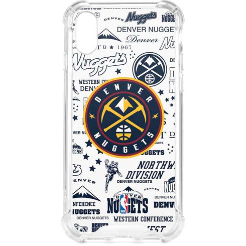 NBA Denver Nuggets Historic Blast iPhone XS Clear Case